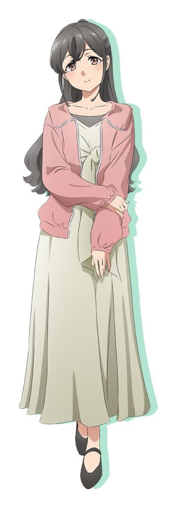 Arte oficial de Miori Mitō (美東美織) na página de personagens do filme