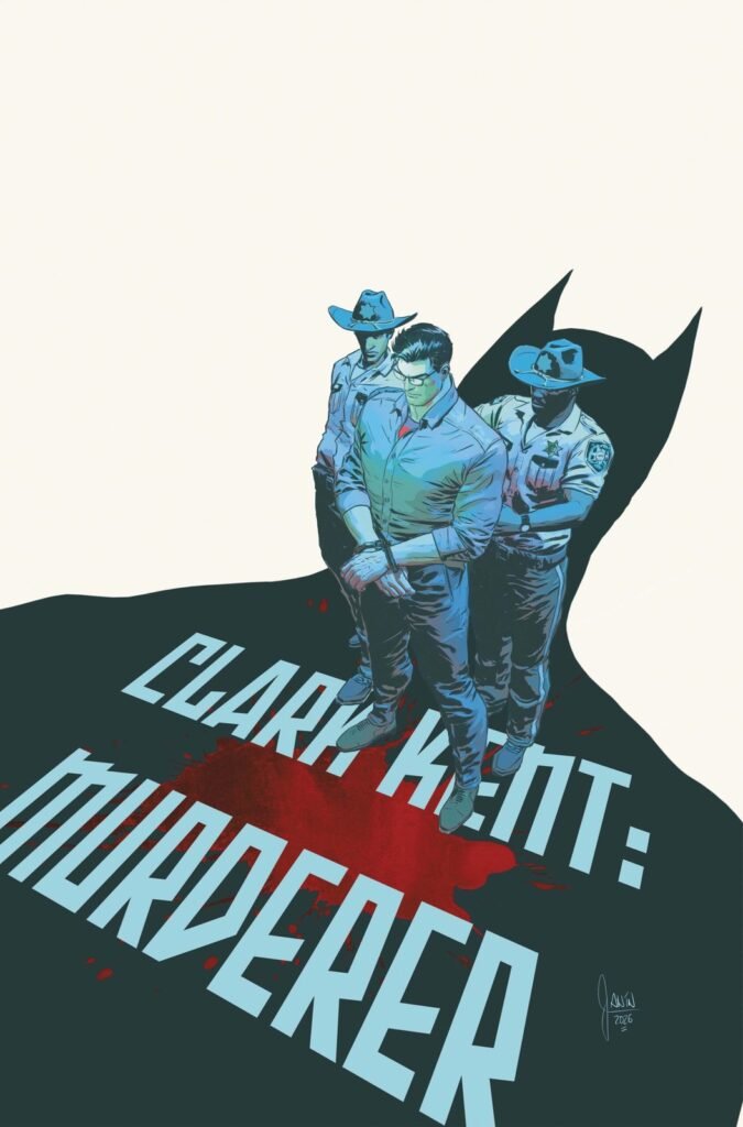 Capa de Detective Comics #1115, de Mikel Janín, com o título "Clark Kent: assassino?"