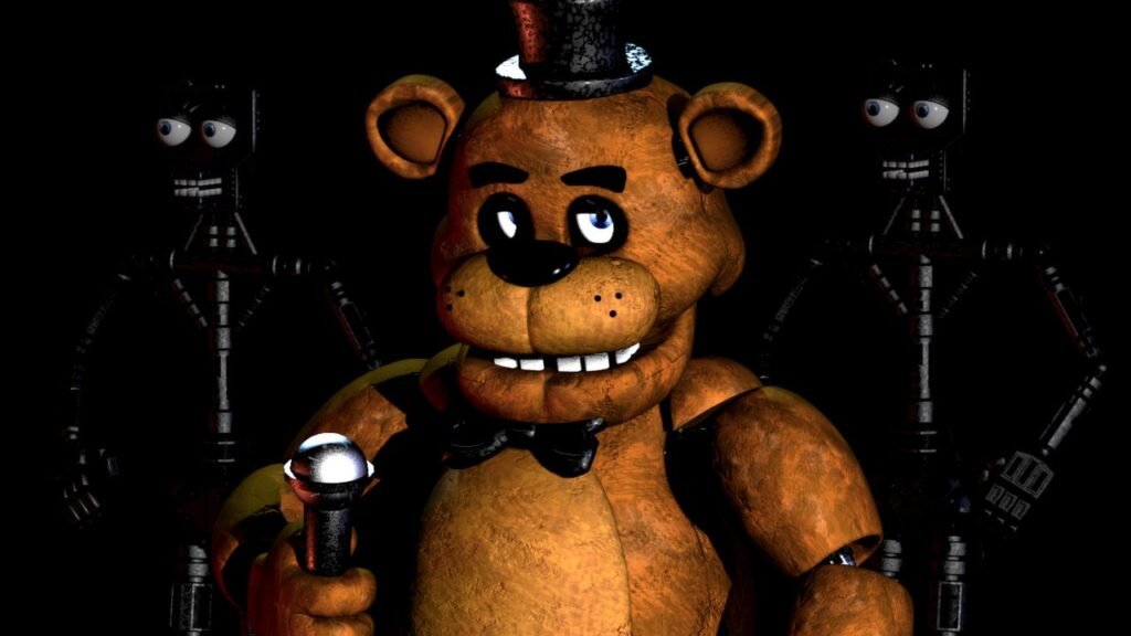 Freddy Fazbear no escuro em Five Nights at Freddy's (captura oficial da Steam)