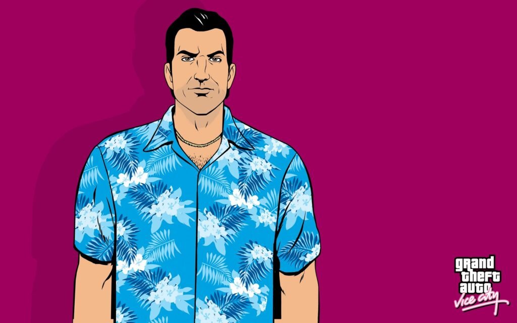 Arte oficial de Tommy Vercetti, protagonista de GTA Vice City