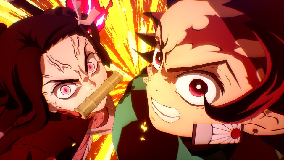 Imagem oficial sobre o online entre Nintendo Switch e Nintendo Switch 2 em Hinokami Chronicles 2