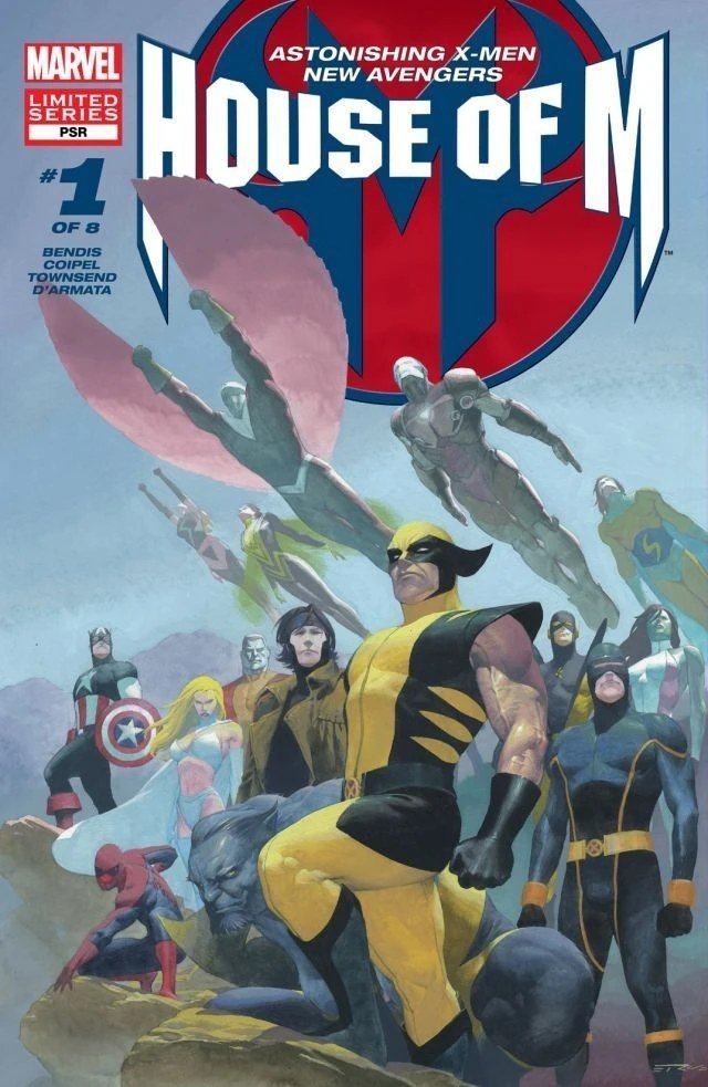 Capa de House of M #1 (Dinastia M), de Olivier Coipel