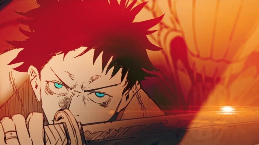 Yuta Okkotsu segura a espada numa cena do filme Jujutsu Kaisen 0