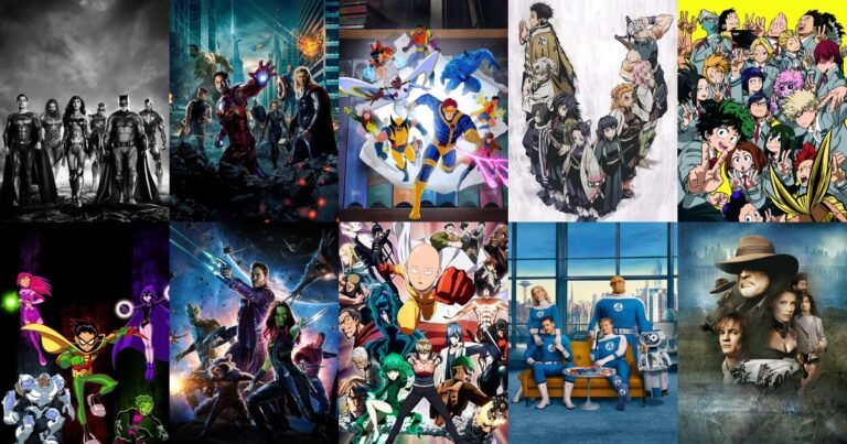 As 10 equipes do ranking: Liga da Justiça, Vingadores, X-Men, Hashira, Classe 1-A, Jovens Titãs, Guardiões da Galáxia, Associação de Heróis, Quarteto Fantástico e A Liga Extraordinária