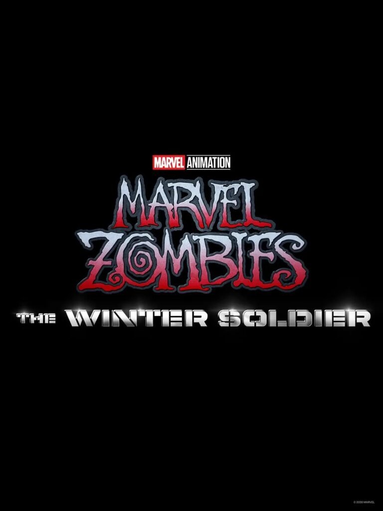 Logotipo de Marvel Zombies: The Winter Soldier, primeiro dos três especiais de zumbis da Marvel Animation