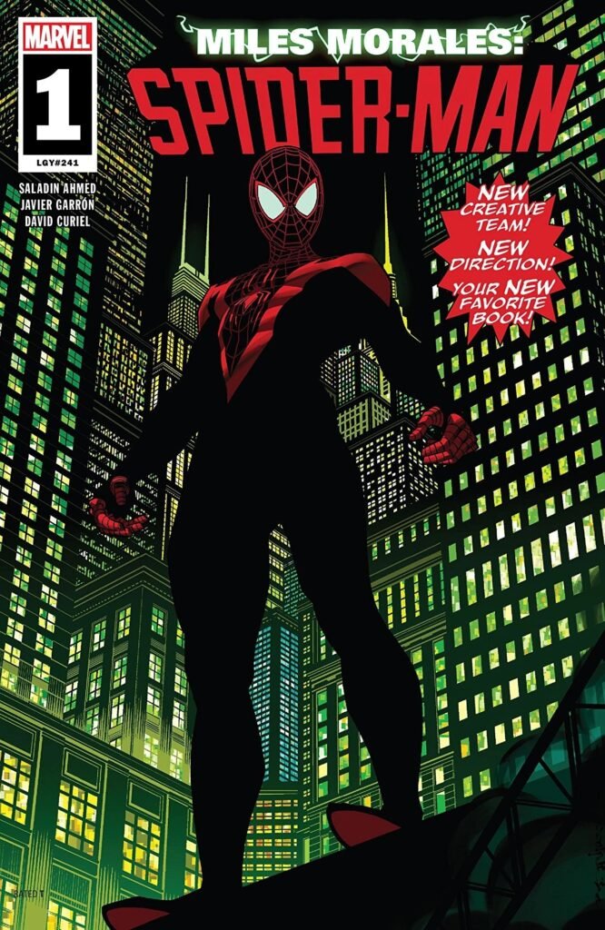Miles Morales na capa de Miles Morales: Spider-Man #1