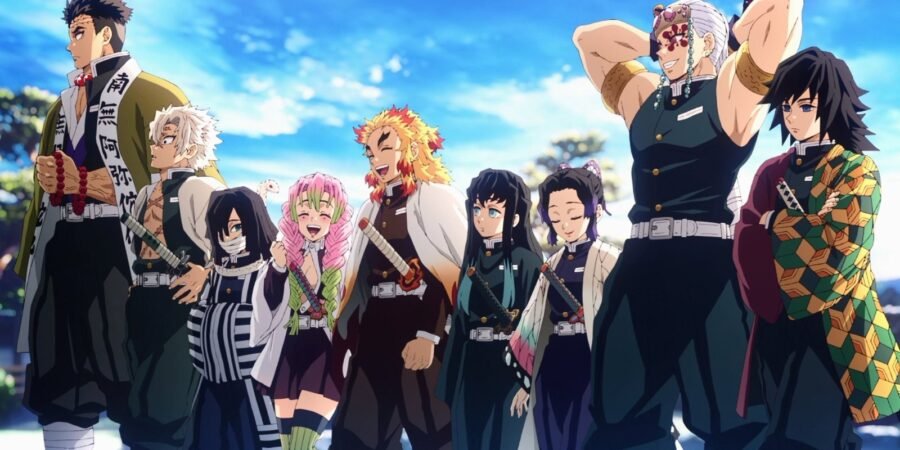 Os Hashira reunidos (Demon Slayer)