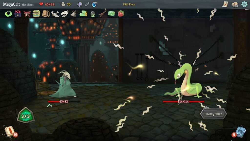 Batalha de cartas em Slay the Spire (captura oficial da Steam)