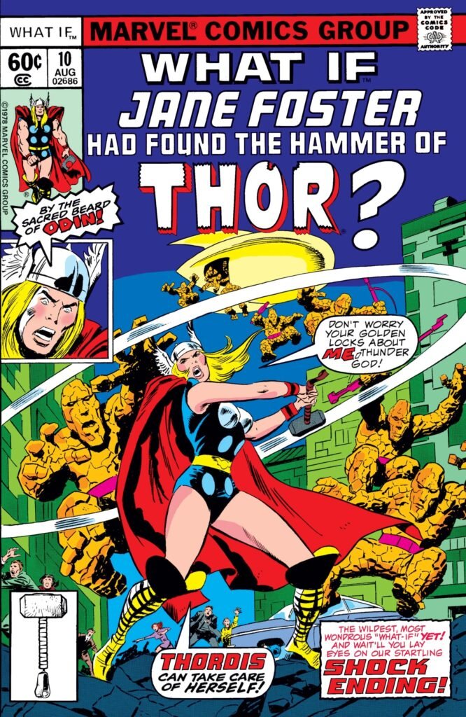 Capa de What If? #10: "E se Jane Foster tivesse encontrado o martelo de Thor?"